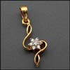 Gold Diamond Pendant - AE1312B - Click here to View more details about this Product